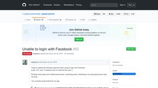 Unable to login with Facebook · Issue #82 · parse-community/parse ...