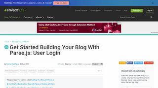 Get Started Building Your Blog With Parse.js: User Login - Code Tuts