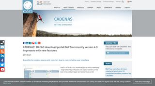 CADENAS' 3D CAD download portal PARTcommunity version 4.0 ...