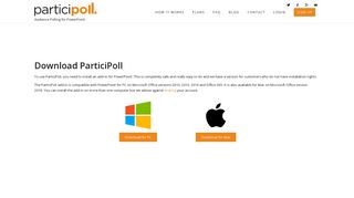 Download the ParticiPoll PowerPoint add-in to start polling