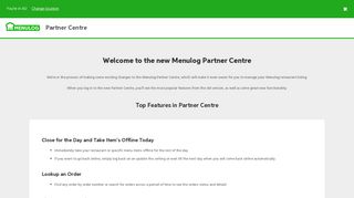Partner Centre - Menulog