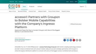 accesso® Partners with Groupon to Bolster Mobile Capabilities with ...