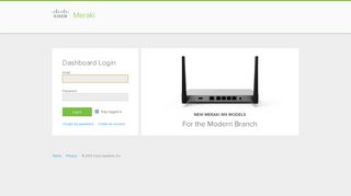 Dashboard Meraki - Cisco Meraki