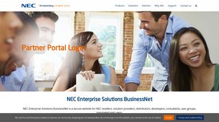 Partner Portal Login - NEC Enterprise Solutions