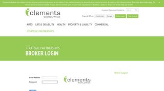 Portal Login | Partner Solutions | Clements Worldwide