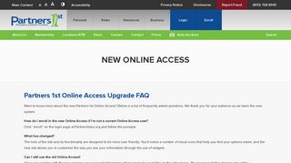 New Online Access | Partners 1st Federal Credit Union