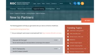 New to Partners | Research Information Science & Computing