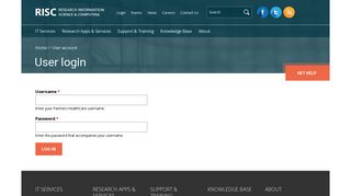 Login - Research Information Science & Computing - Partners ...