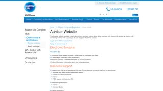 Adviser Website | Asteron Life