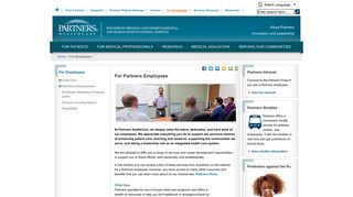 For Employees | Partners HealthCare
