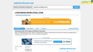 partners.whirlpool.com at WI. Whirlpool® Inside Pass Program by ...