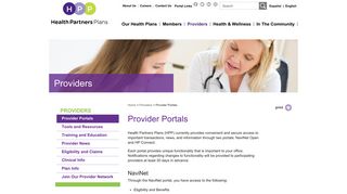 Providers Portal | Health Partners Plans