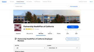 Working at Partnership HealthPlan of California: Employee Reviews ...