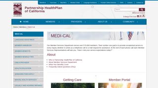 Medi-Cal - Partnership HealthPlan of California