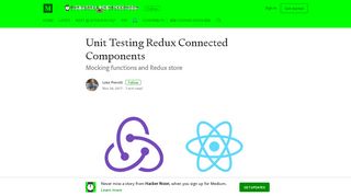 Unit Testing Redux Connected Components – Hacker Noon