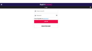 Log in - partycasino