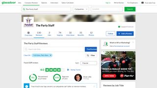 The Party Staff Reviews | Glassdoor
