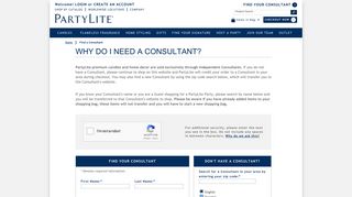 Find Your Consultant - PartyLite