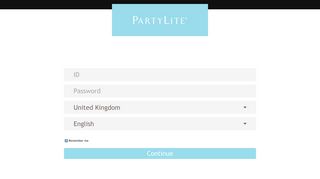 Login - PartyLite Mobile CBC