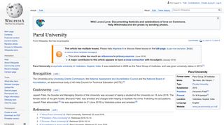 Parul University - Wikipedia