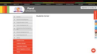 Students Corner - Parul University