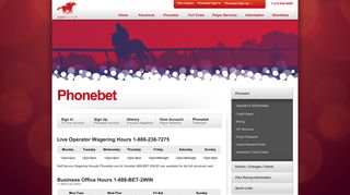 parx racing - phonebet