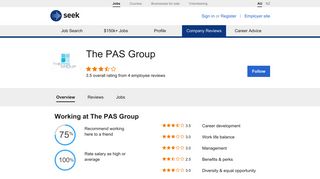Working at The PAS Group: Australian reviews - SEEK
