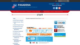 Staff - Pasadena Independent School District