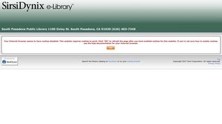 e-Library OPAC - South Pasadena
