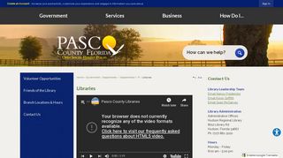 Pasco County Libraries - Libraries | Pasco County, FL - Official Website