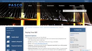 Paying Your Bill | Pasco, WA - Official Website - City of Pasco