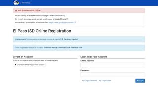 El Paso ISD Online Registration