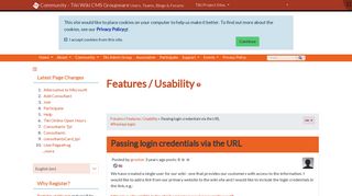 Passing login credentials via the URL | Tiki Wiki CMS Groupware ...
