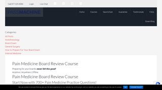 Pain Medicine Board Review Course | The Pass Machine