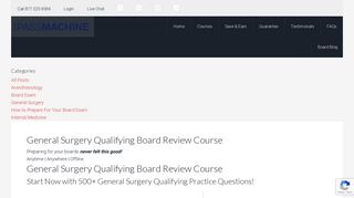 General Surgery Qualifying Exam Board Review ... - The Pass Machine
