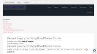 General Surgery Certifying Exam Board Review ... - The Pass Machine
