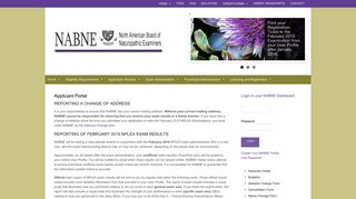 Applicant Portal | NABNE