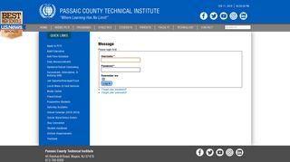 Login/Logout - Passaic County Technical Institute