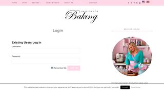 Login - Passion 4 baking :::GET INSPIRED::: - Passion for Baking
