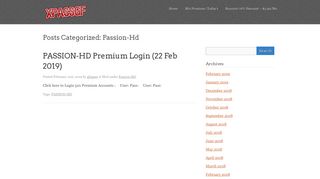 Passion-Hd Archives - Free Update Premium Accounts - xpassgf.com