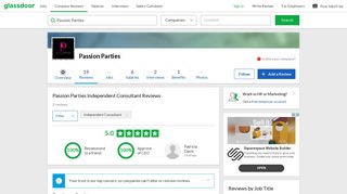 Passion Parties Independent Consultant Reviews | Glassdoor