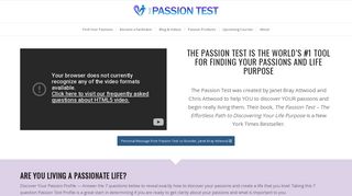 The Passion Test - The world's #1 tool for finding your passions