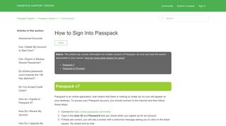 How to Sign Into Passpack – Passpack Support