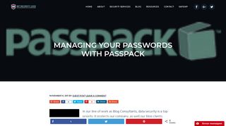 Manage Your Passwords with PassPack - WP Security Lock