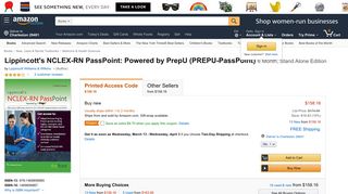 Lippincott's NCLEX-RN PassPoint: Powered by PrepU ... - Amazon.com
