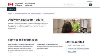 Apply for a passport – adults - Canada.ca