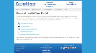 Client Portal | Passport Health
