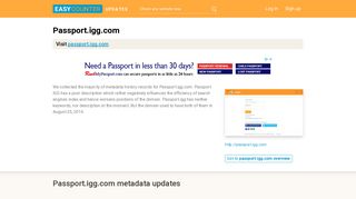 Passport IGG (Passport.igg.com) - Login - IGG Account Management