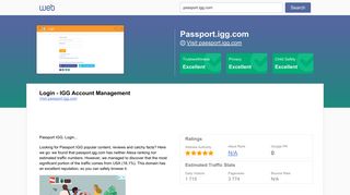 Everything on passport.igg.com. Login - IGG Account Management.