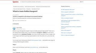 What is Oasis Publix Passport? - Quora